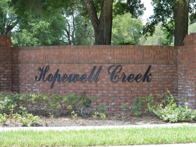 Hopewell Creek sign